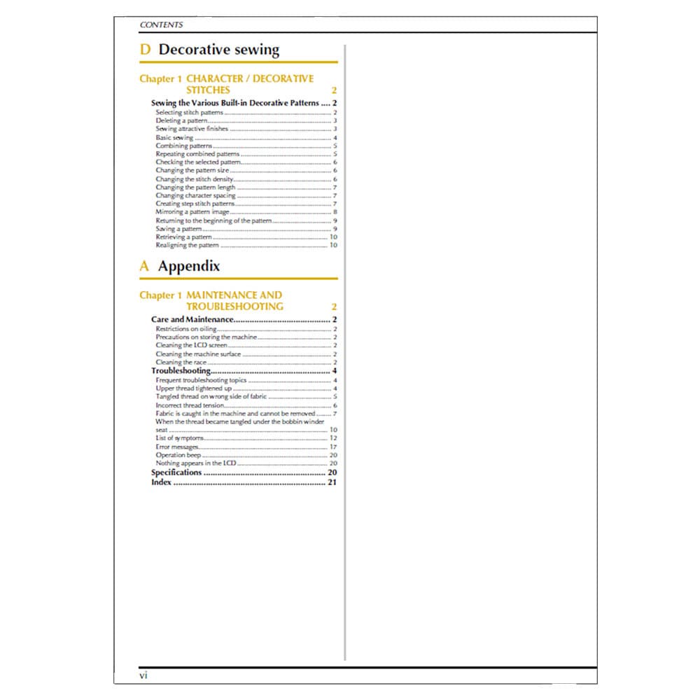Babylock BLMLR Lyric Instruction Manual image # 122091