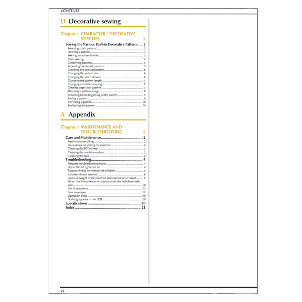 Babylock BLMSP Soprano Instruction Manual image # 122101