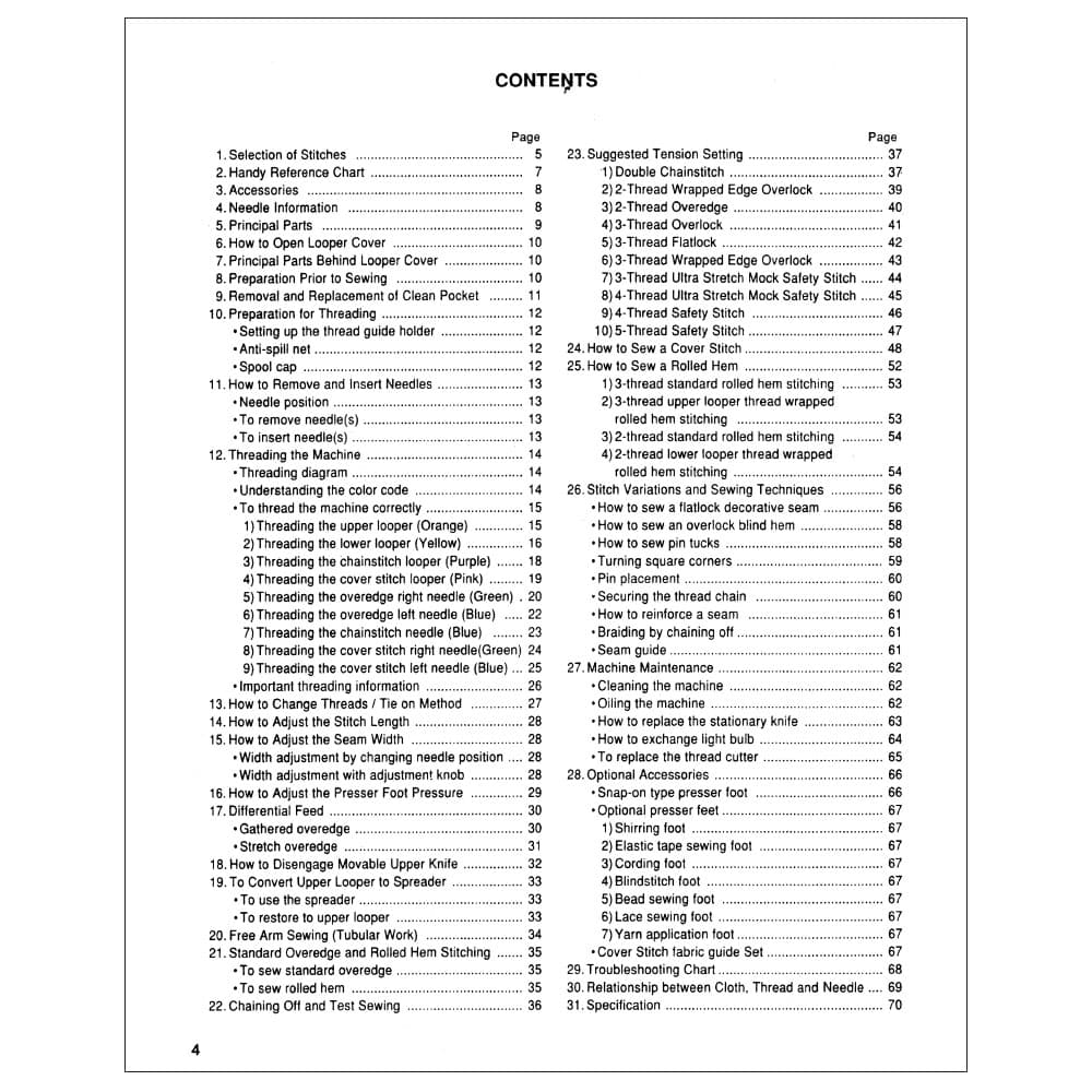 Consew 14TU5432 Instruction Manual image # 119613