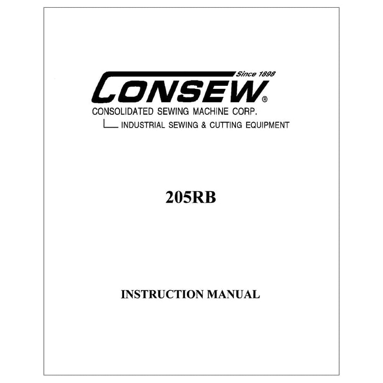 Consew 205RB Instruction Manual image # 119657