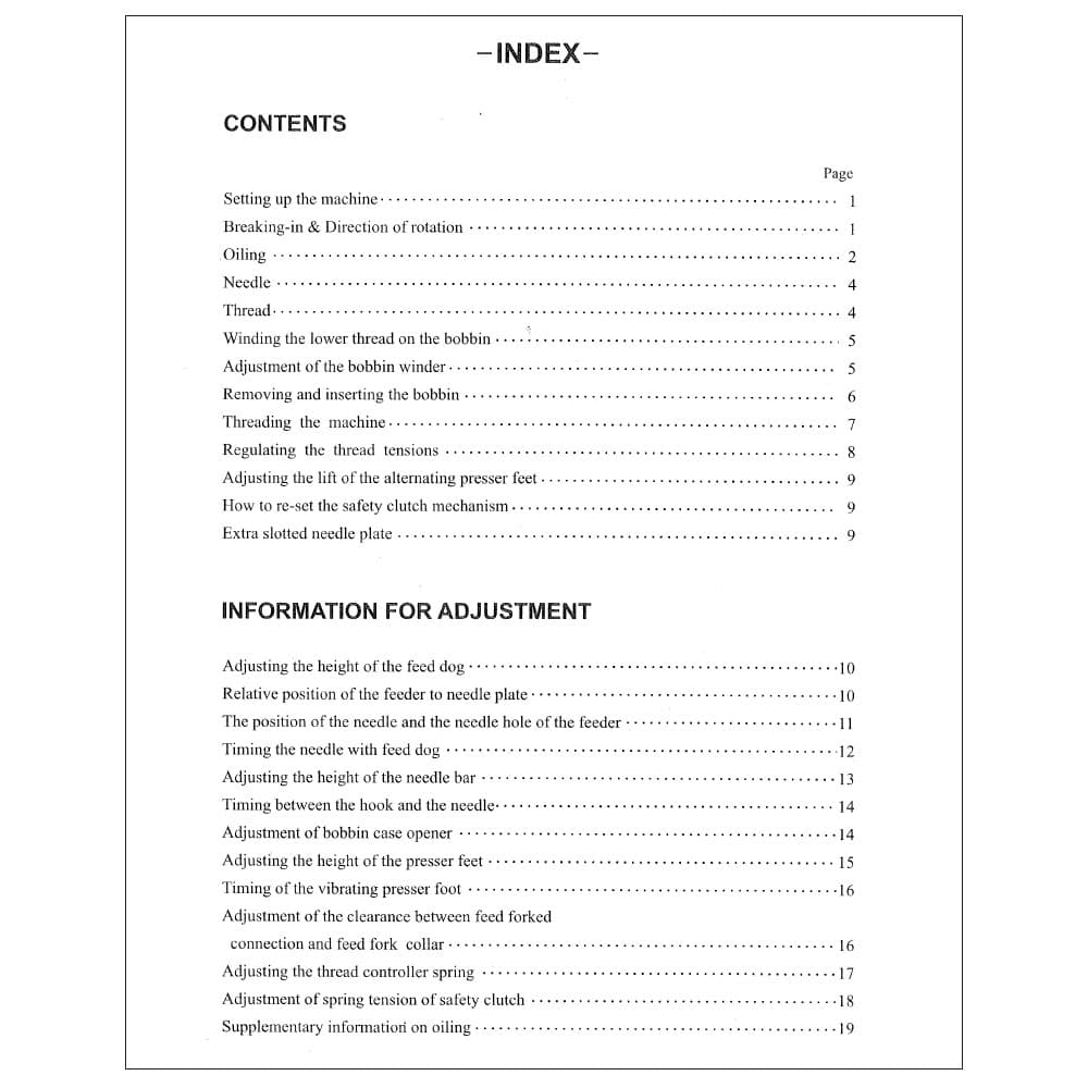 Consew 206RB-5 Instruction Manual image # 119667