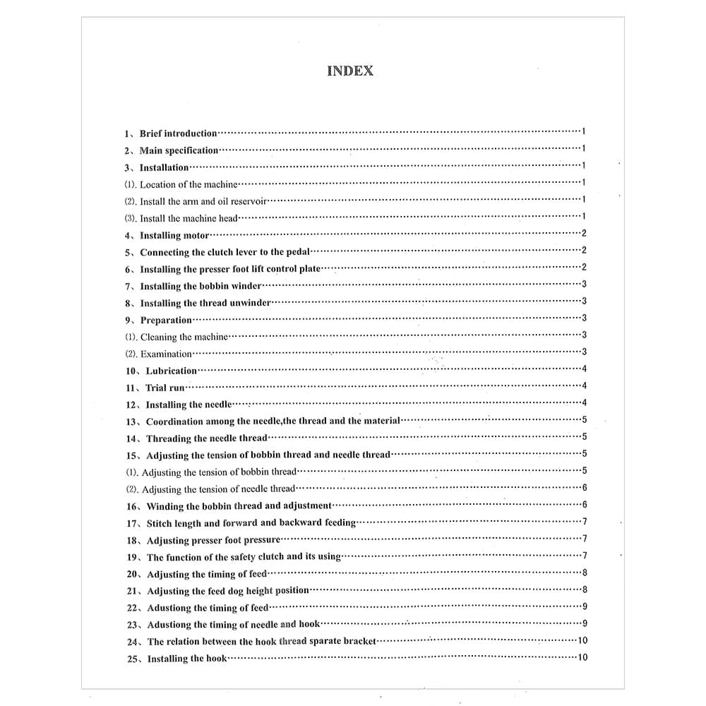 Consew 227R-2 Instruction Manual image # 118809
