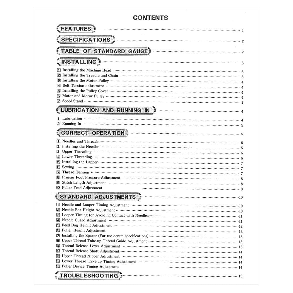 Consew 345-3 Instruction Manual image # 118891