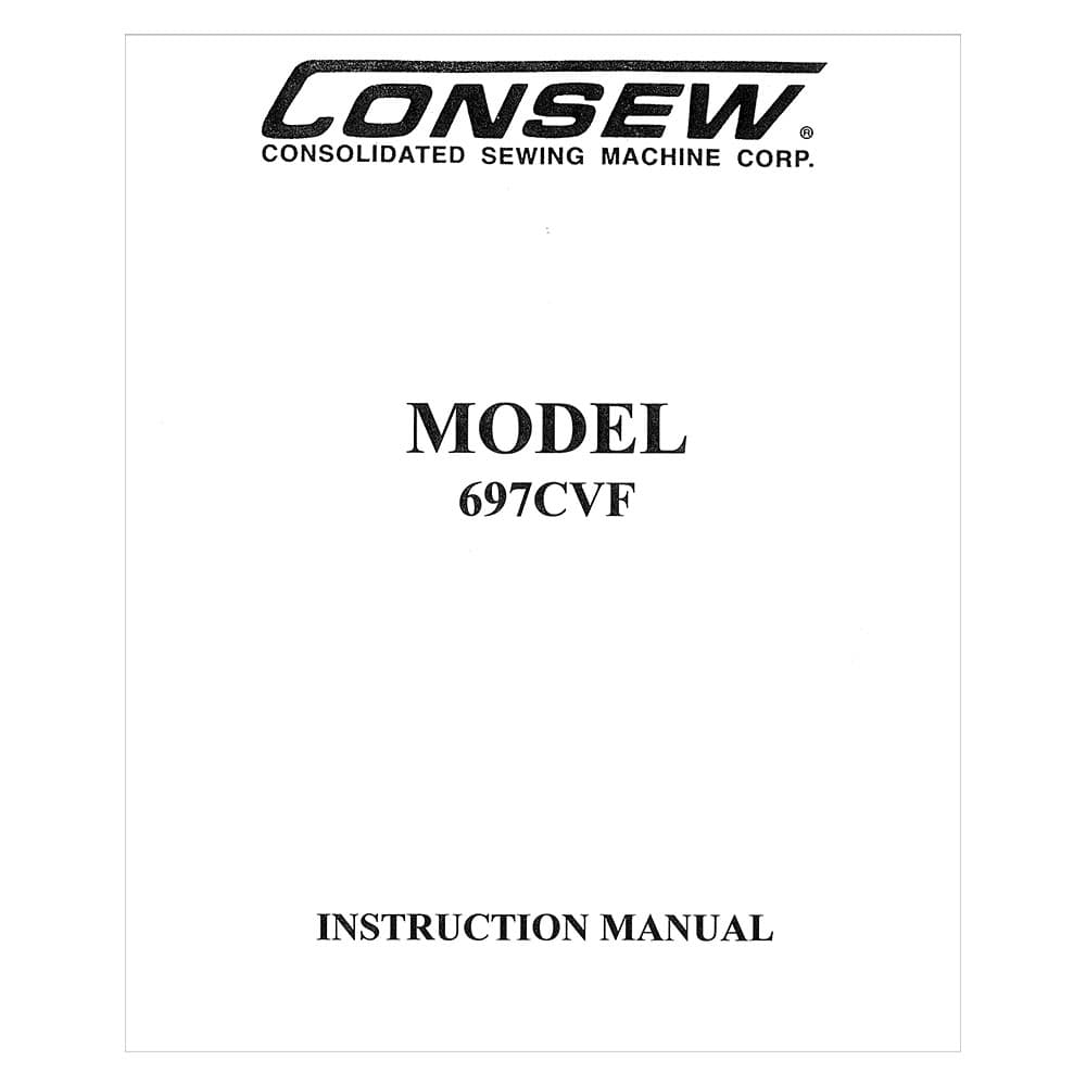 Consew 697CVF Instruction Manual image # 118946