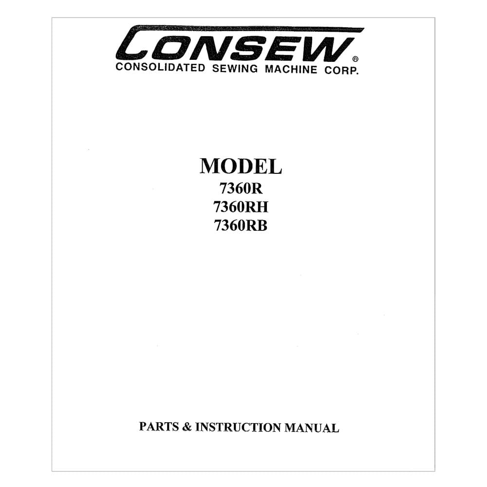Consew 7360RH Instruction Manual image # 118973