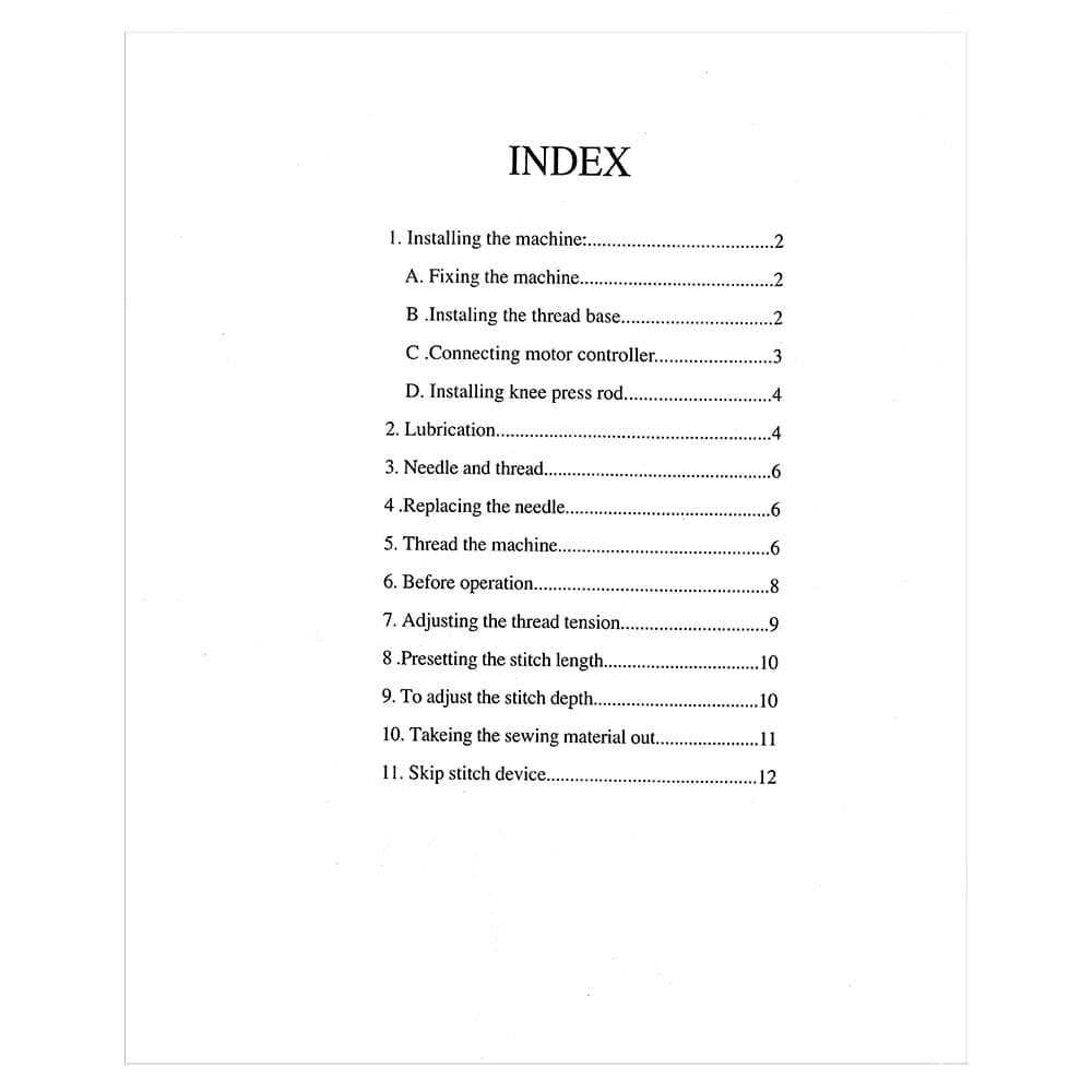 Consew Portable Blindstitch 75T Instruction Manual image # 119000