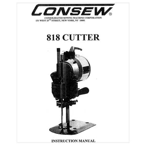 Consew Cutter 818 Instruction Manual image # 119002