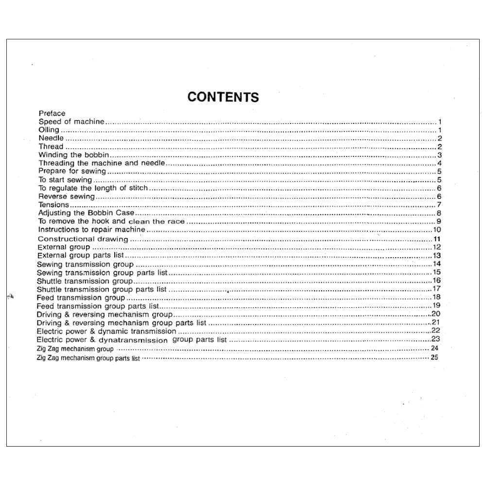 Consew CP206R Instruction Manual image # 119500