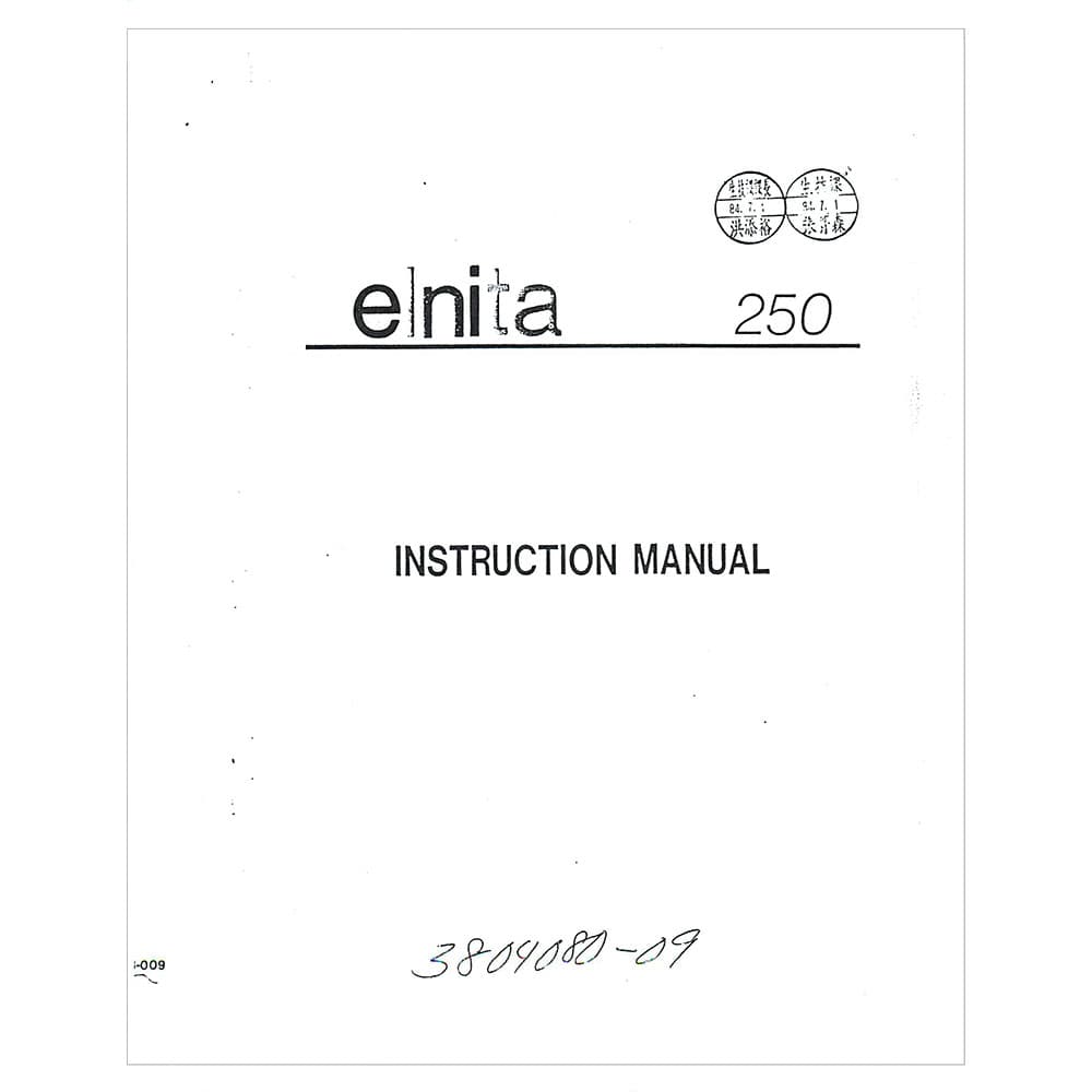 Elna 250 Instruction Manual image # 119139