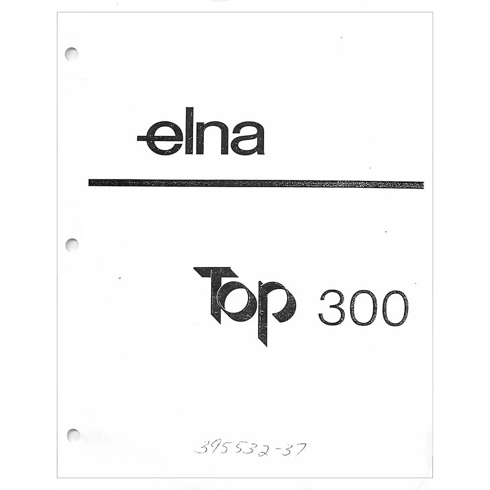 Elna Top 300 Instruction Manual image # 119149