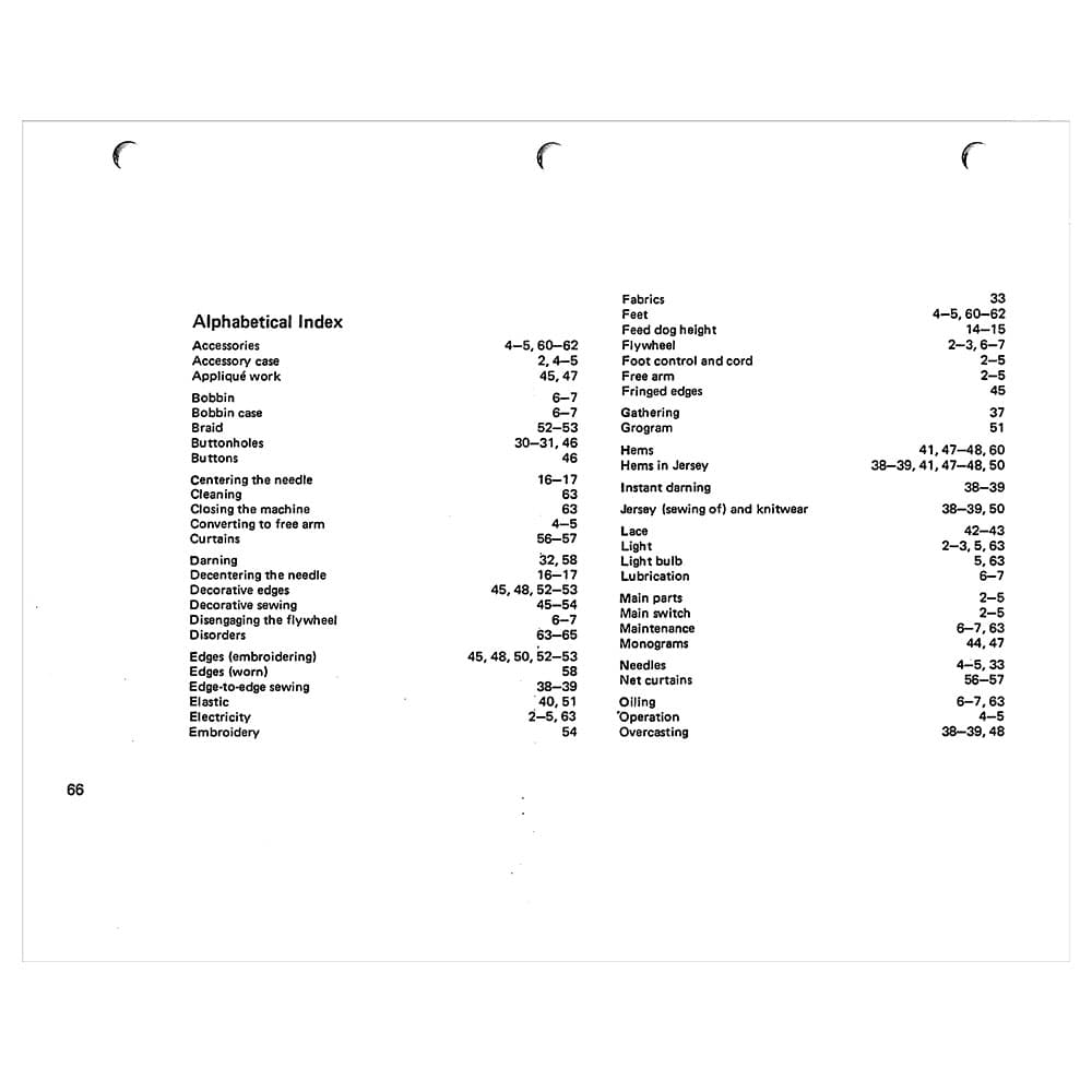 Elna 410 Instruction Manual image # 119181