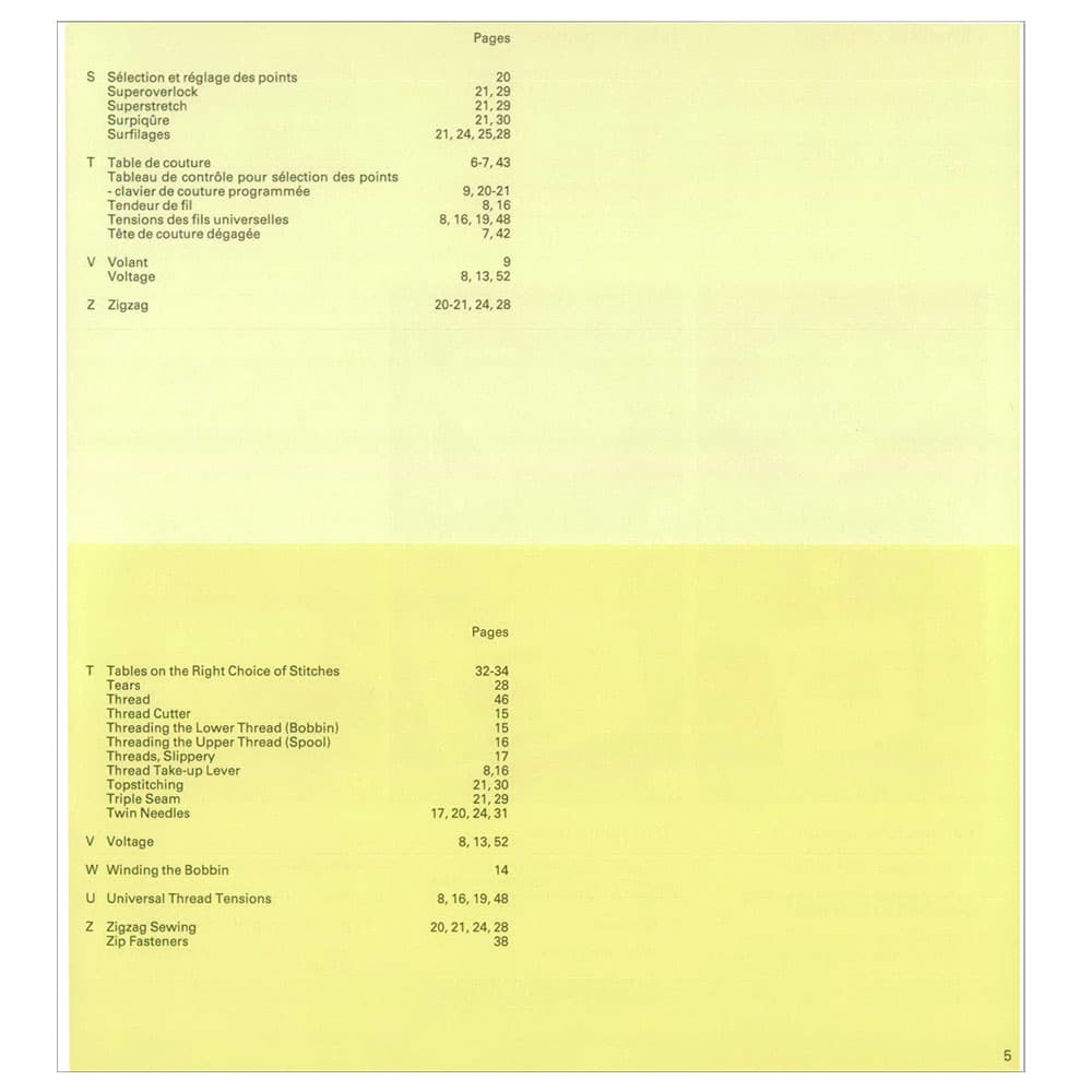 Elna 5000 Instruction Manual image # 119228