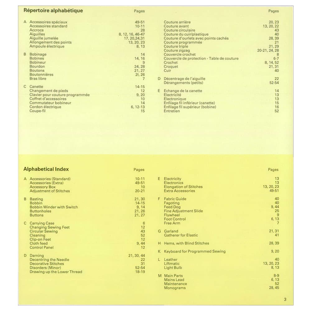 Elna 5000 Instruction Manual image # 119226