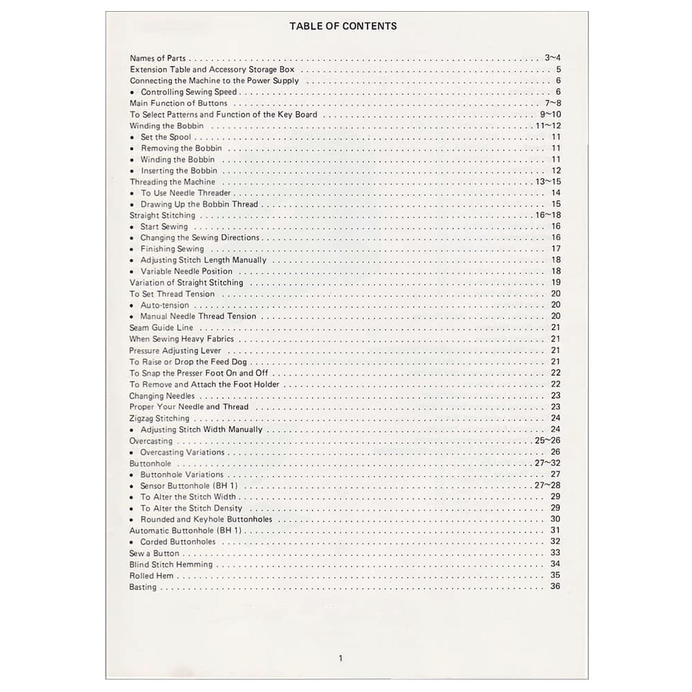 Elna 6004 Instruction Manual image # 119271