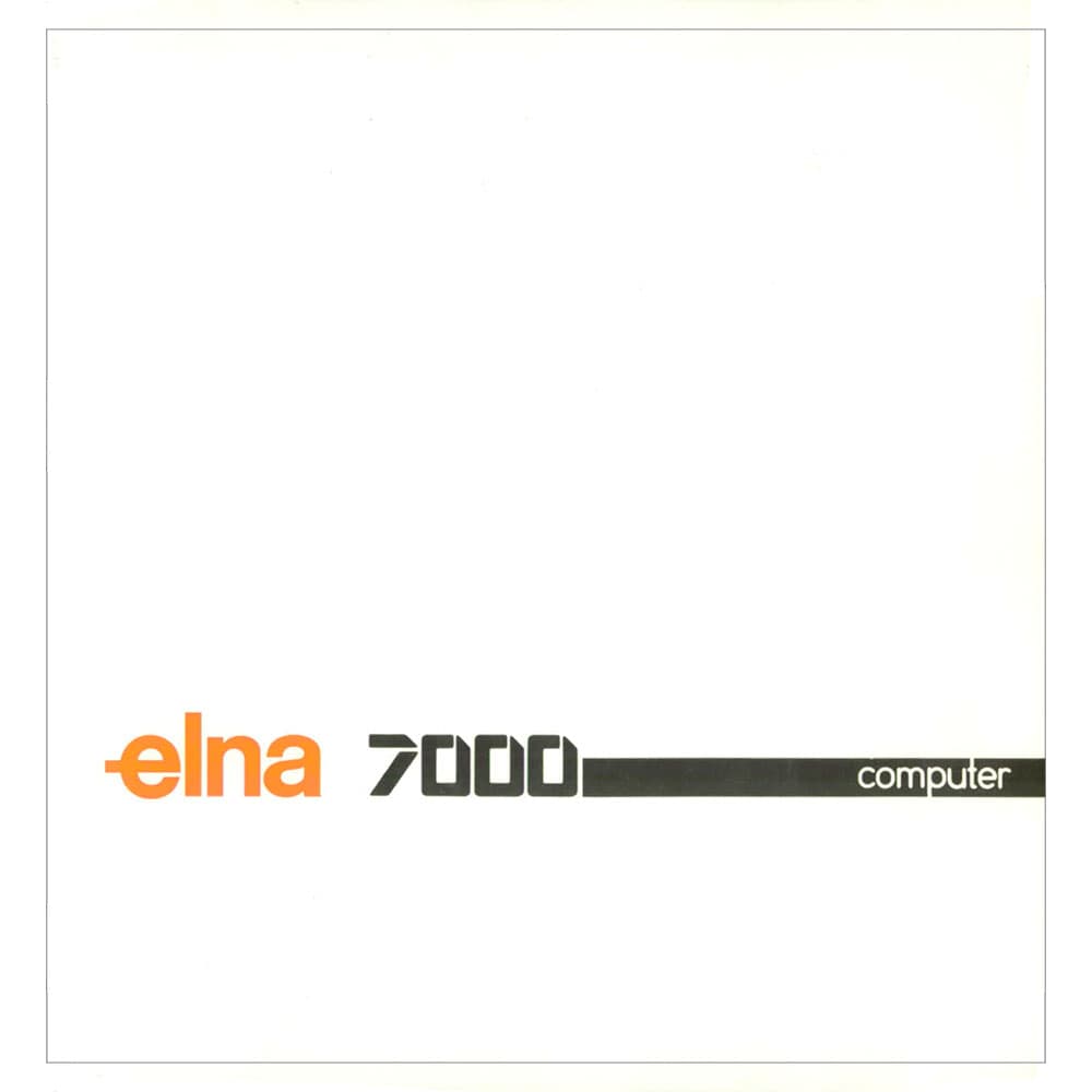 Elna 7000 Computer Instruction Manual image # 119296
