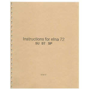 Elna 72 Instruction Manual image # 119343