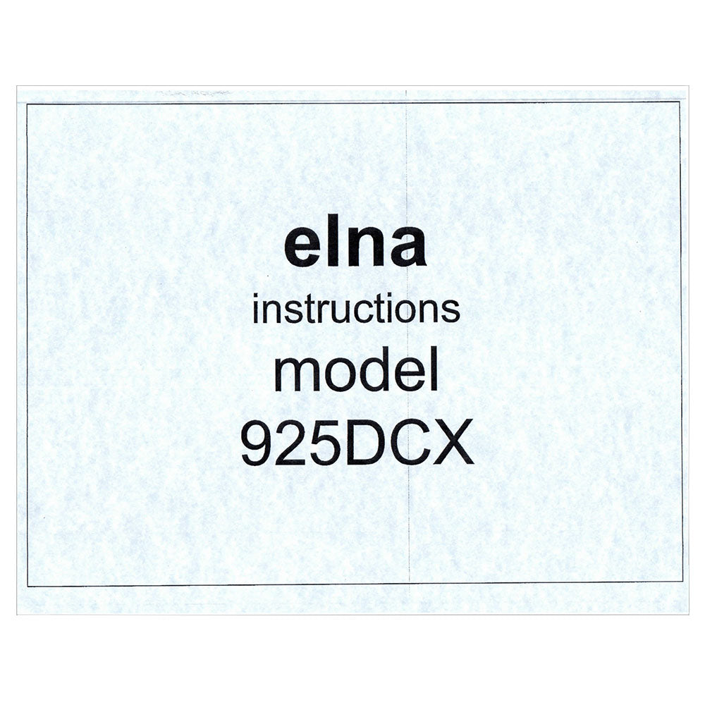 Elna 925DCX Instruction Manual image # 119523