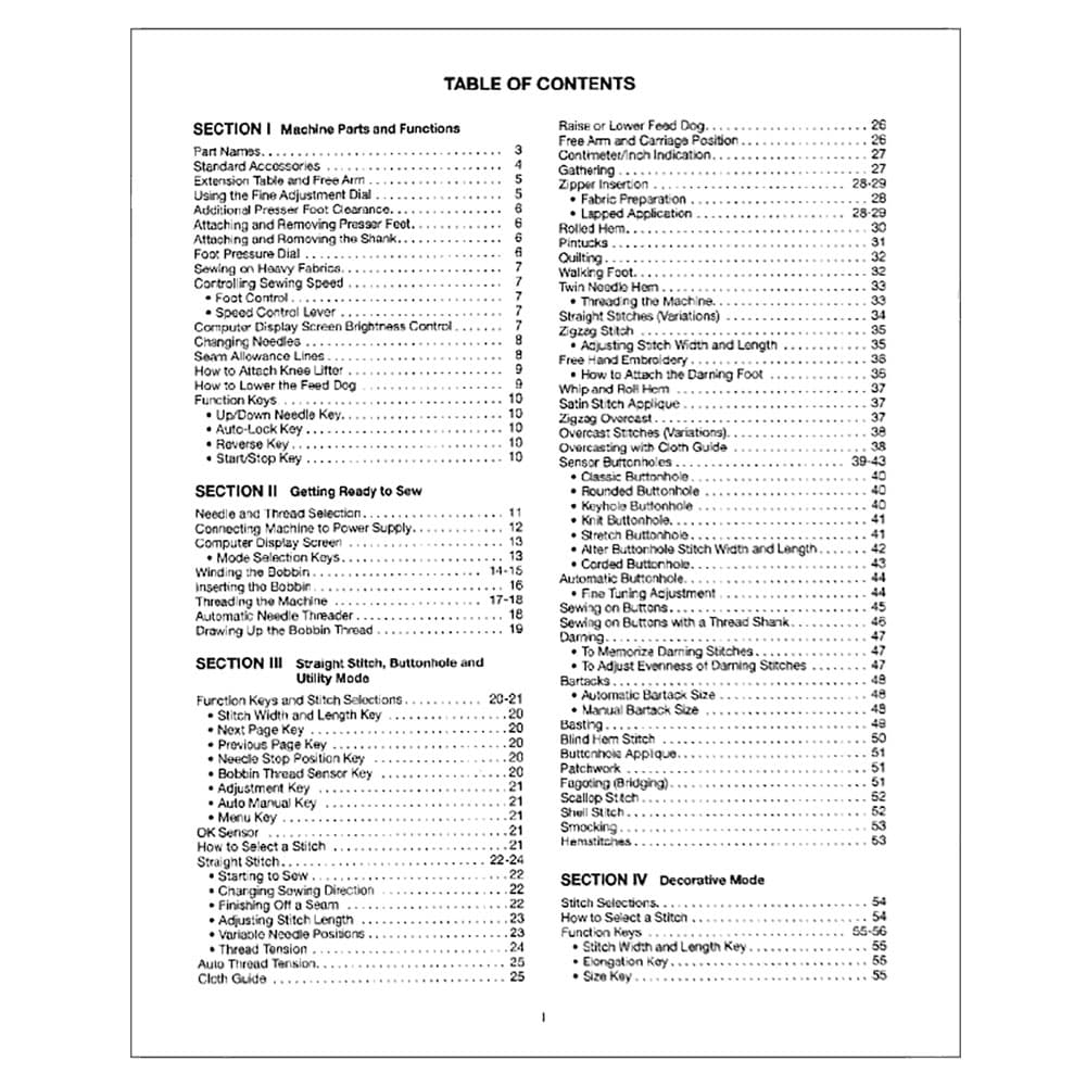Elna CE20 EnVision Instruction Manual image # 119356