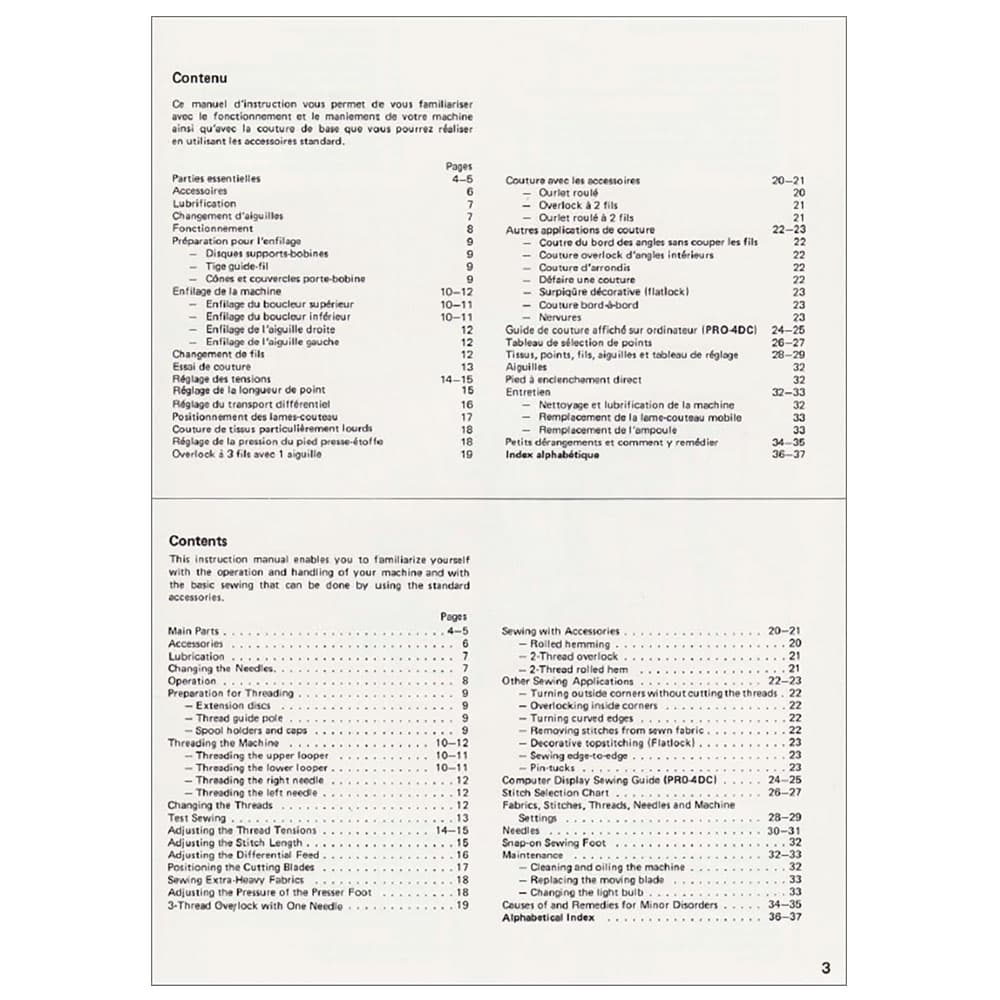 Elna PRO4DC Instruction Manual image # 119809