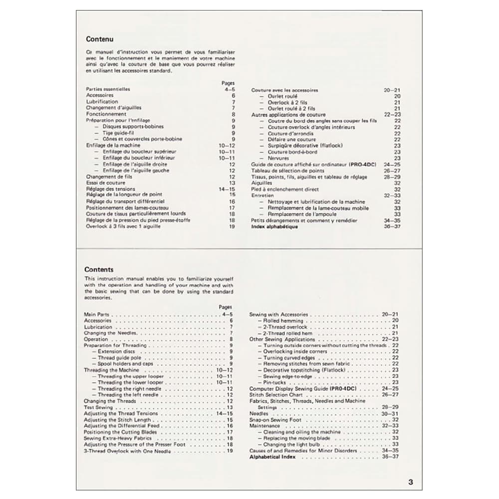Elna PRO4DE Instruction Manual image # 119788