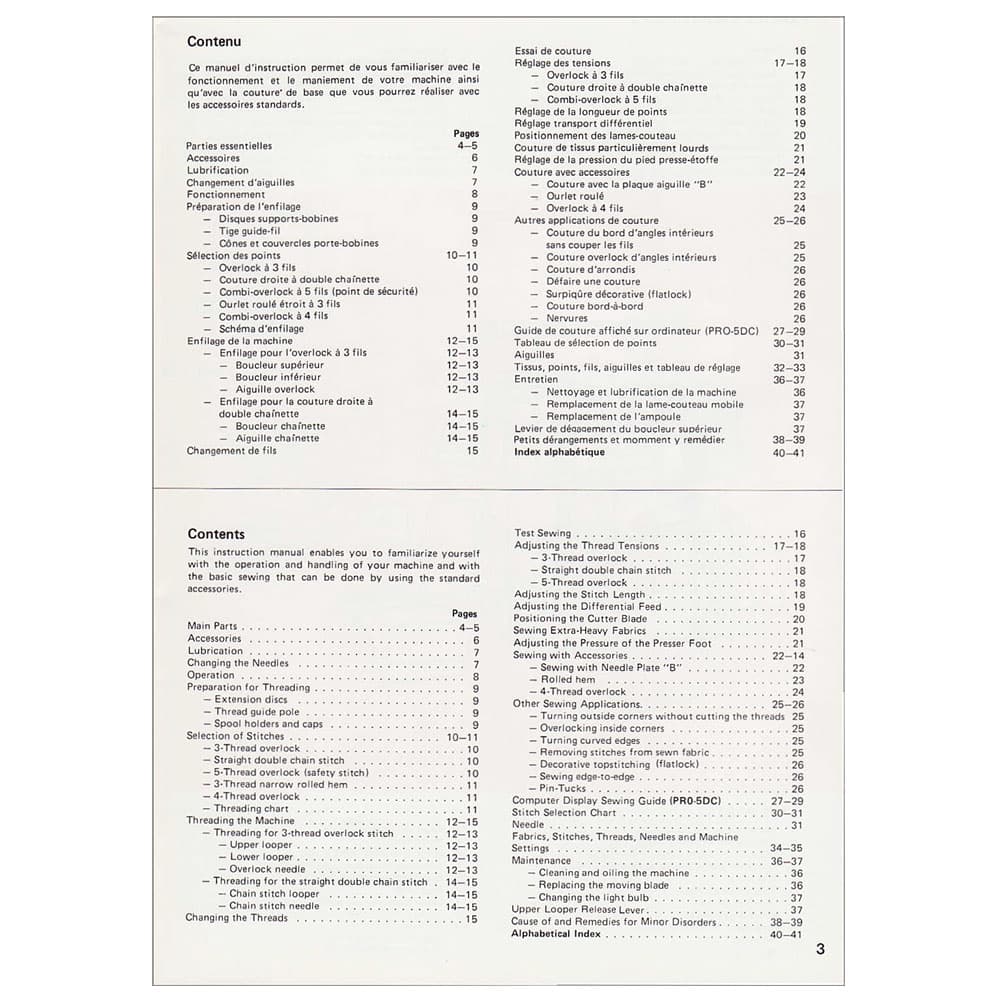 Elna PRO5DC Instruction Manual image # 119408
