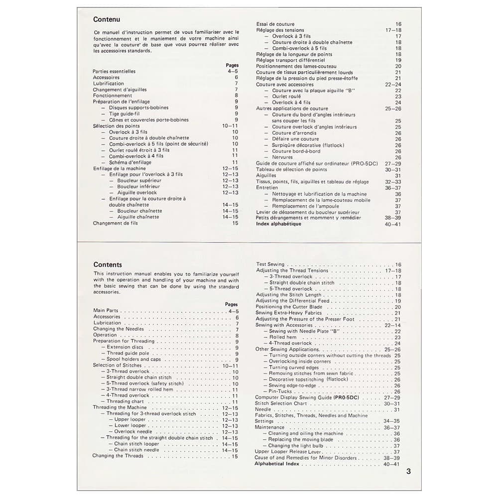 Elna PRO5DE Instruction Manual image # 119790