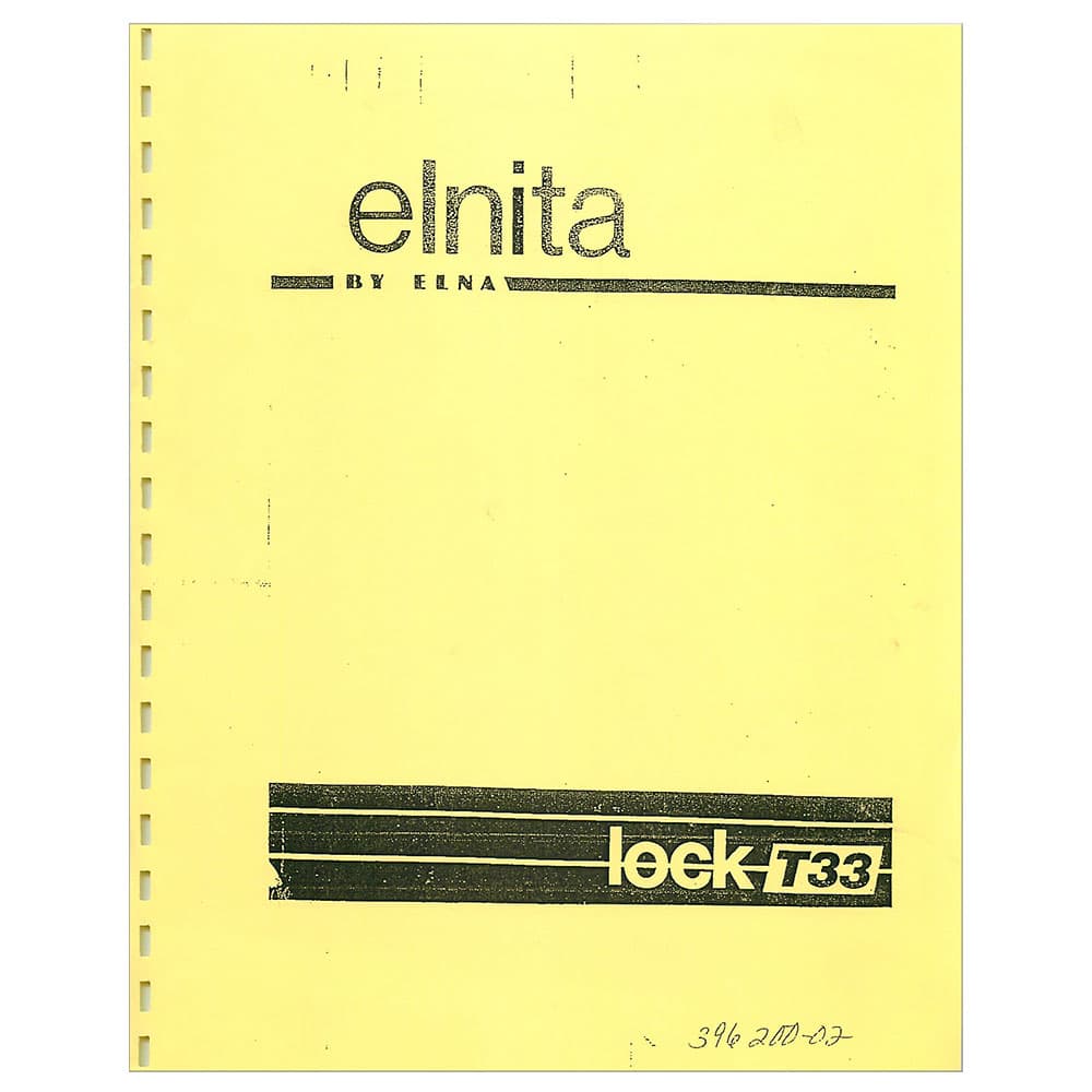 Elna T33 Instruction Manual image # 119796