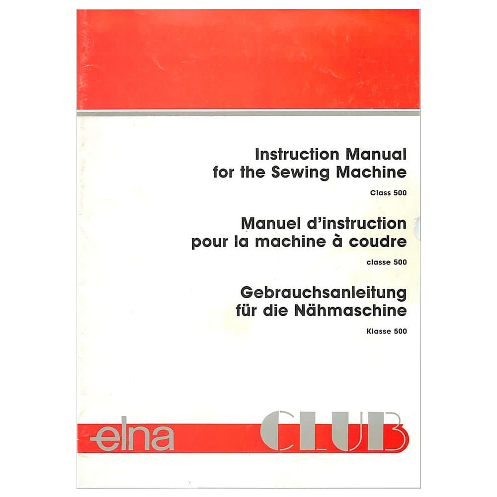 Elna Club Instruction Manual image # 119800