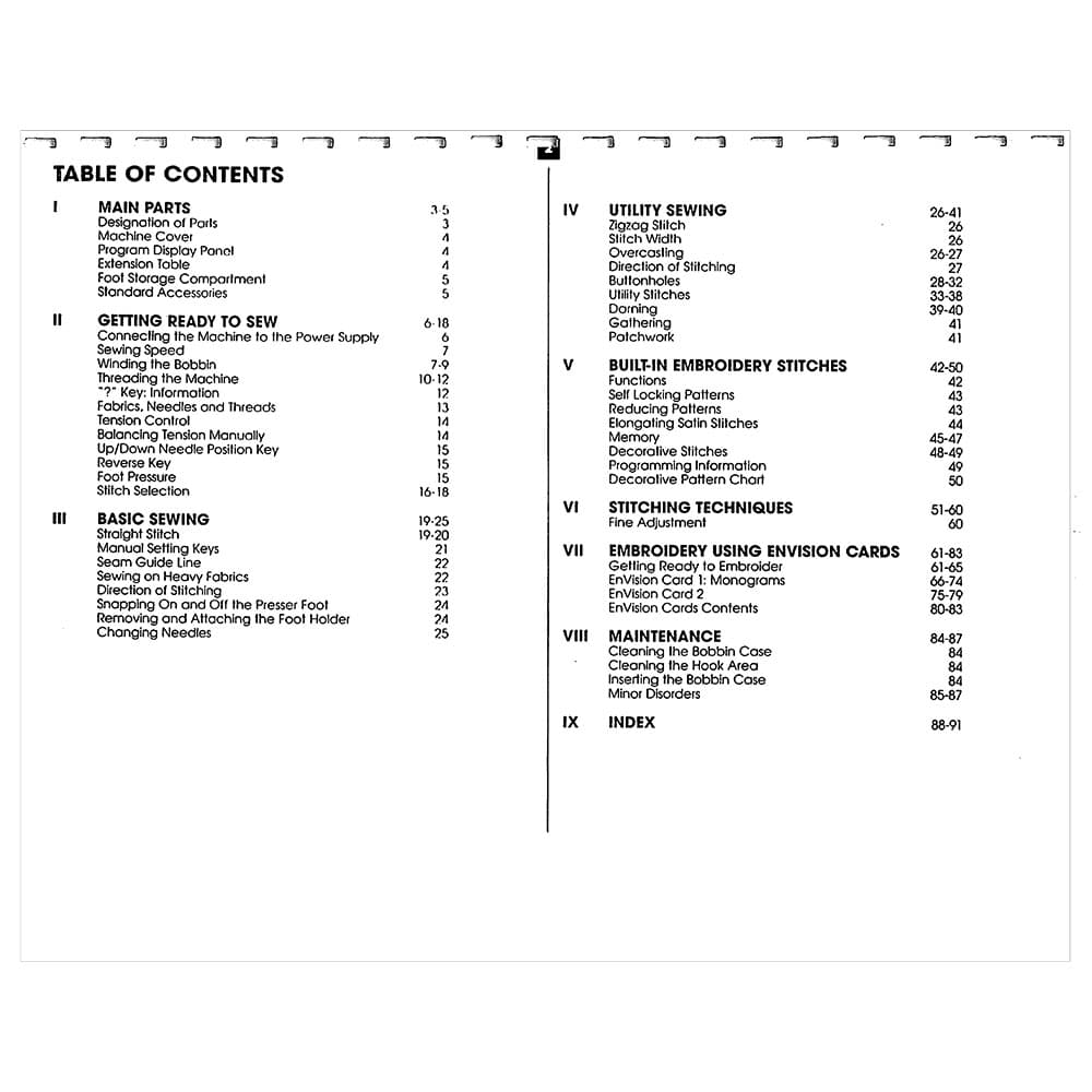 Elna EnVision 9006 Instruction Manual image # 119520