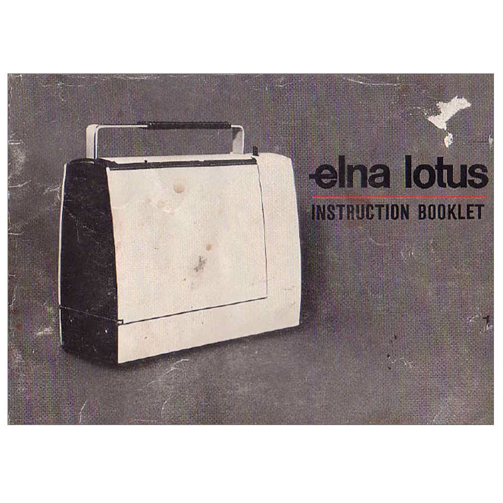 Elna 22 Lotus Series Instruction Manual image # 119438