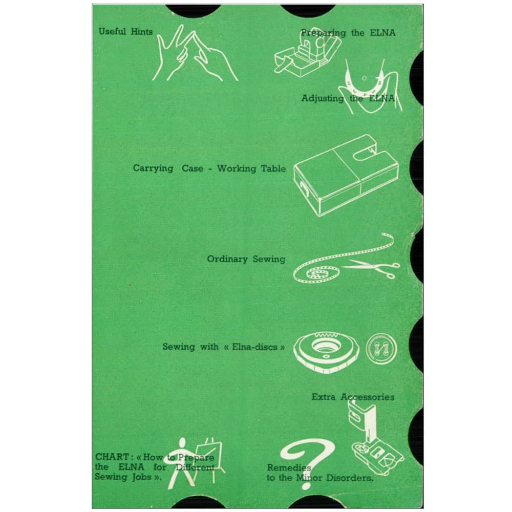 Elna Supermatic Instruction Manual image # 119411