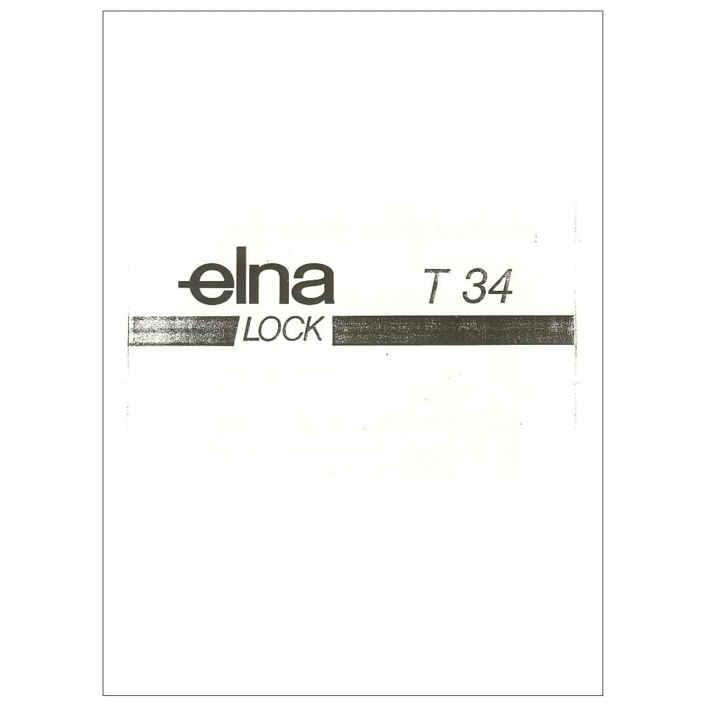 Elna T34D Instruction Manual image # 120454