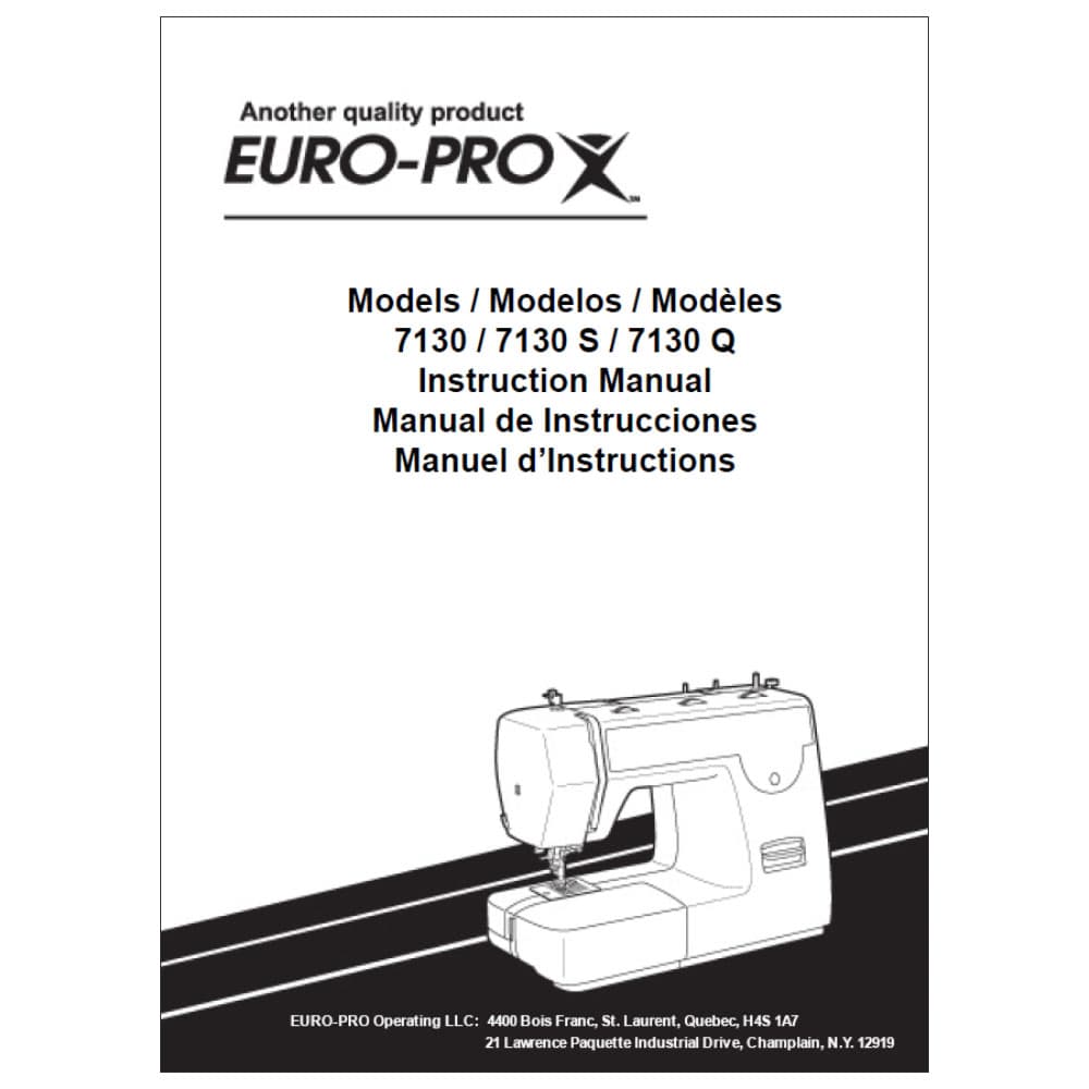 Euro Pro 7130 Instruction Manual image # 119360