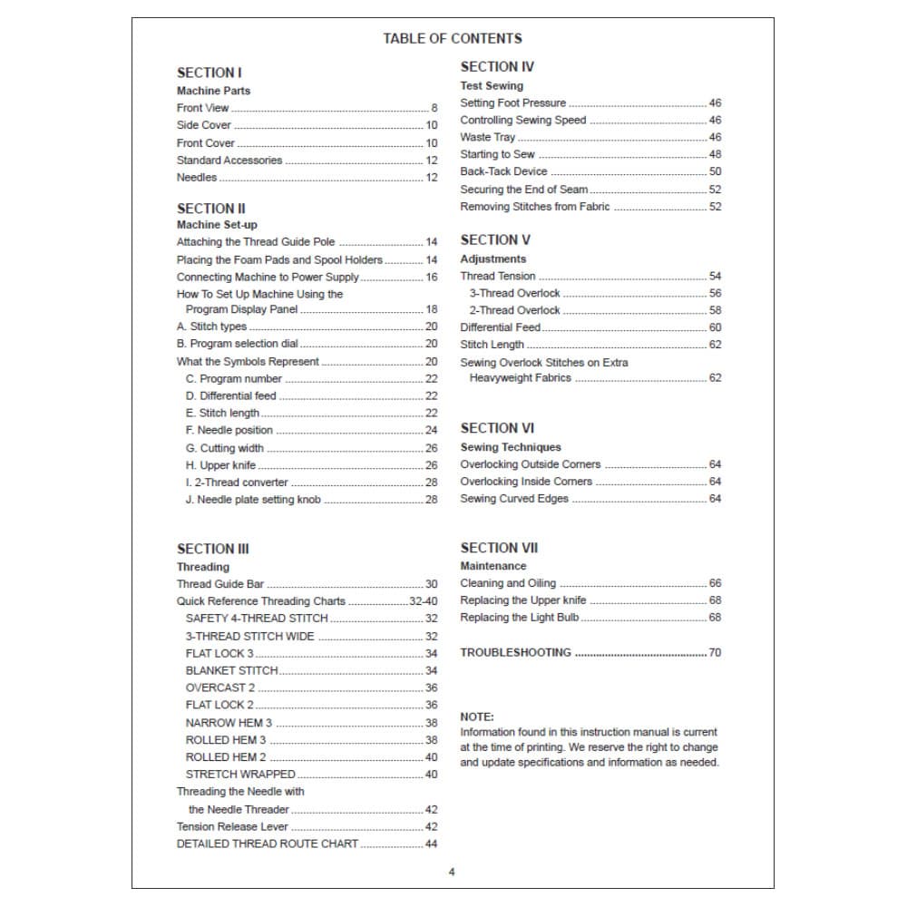 Janome 1100D Instruction Manual image # 119255
