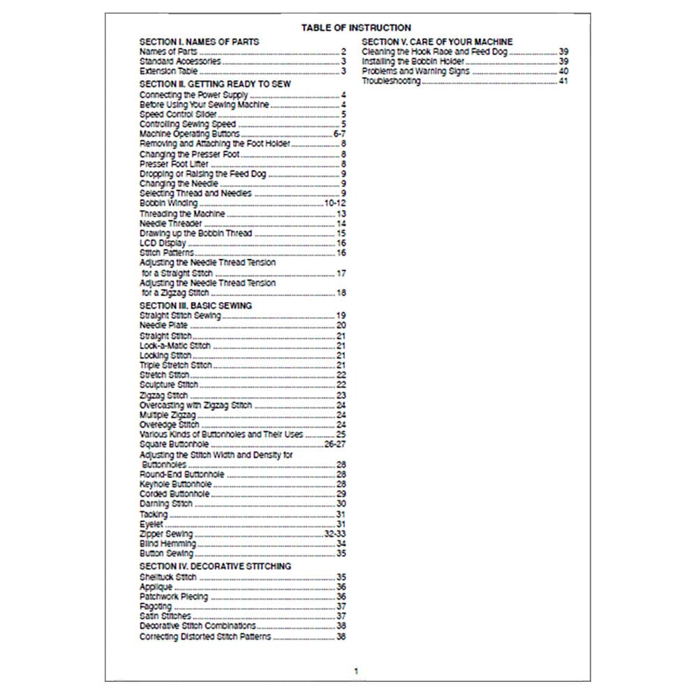 Janome 2030QDC-B Instruction Manual image # 120033