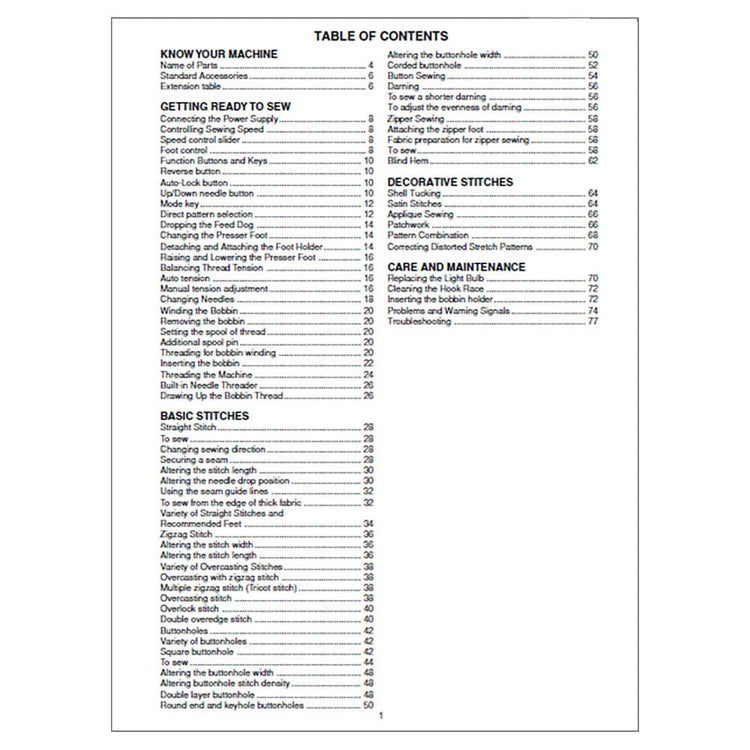 Janome 3022 Instruction Manual image # 119985