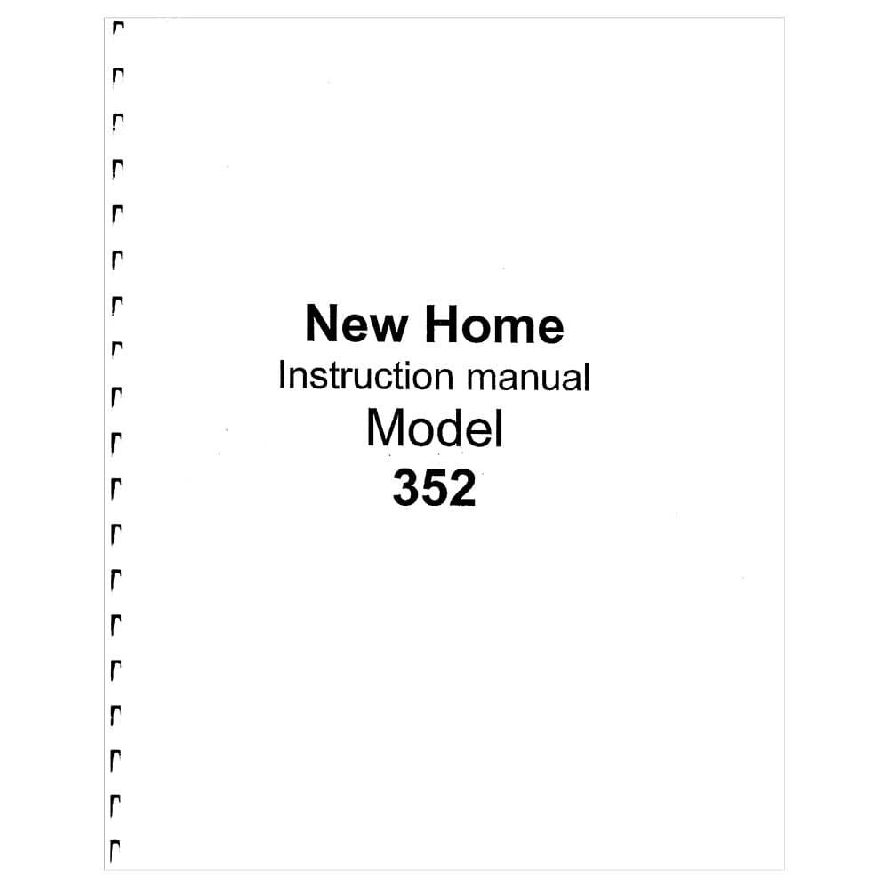 Janome (Newhome) 352 Instruction Manual image # 120431