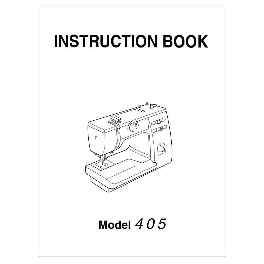 Janome 405 Instruction Manual image # 120519