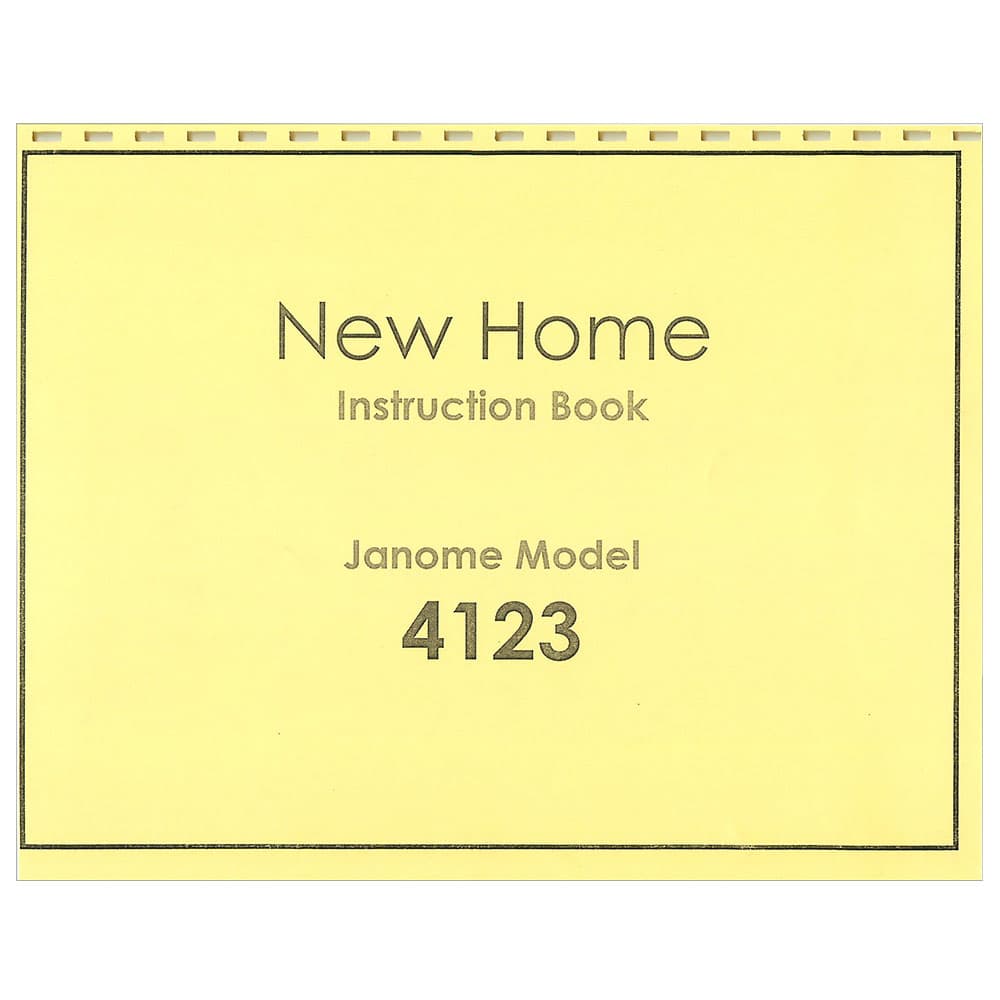 Janome 4123 Instruction Manual image # 120443