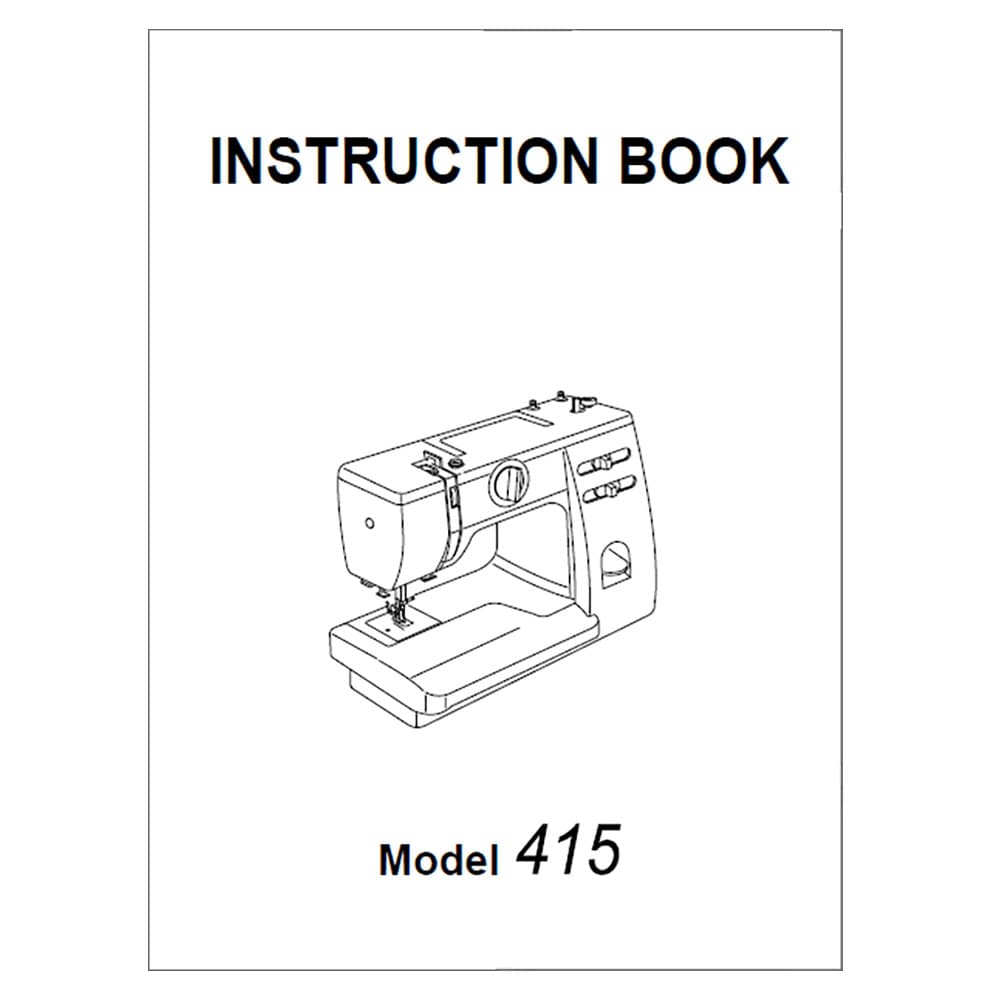 Janome 415 Instruction Manual image # 120522