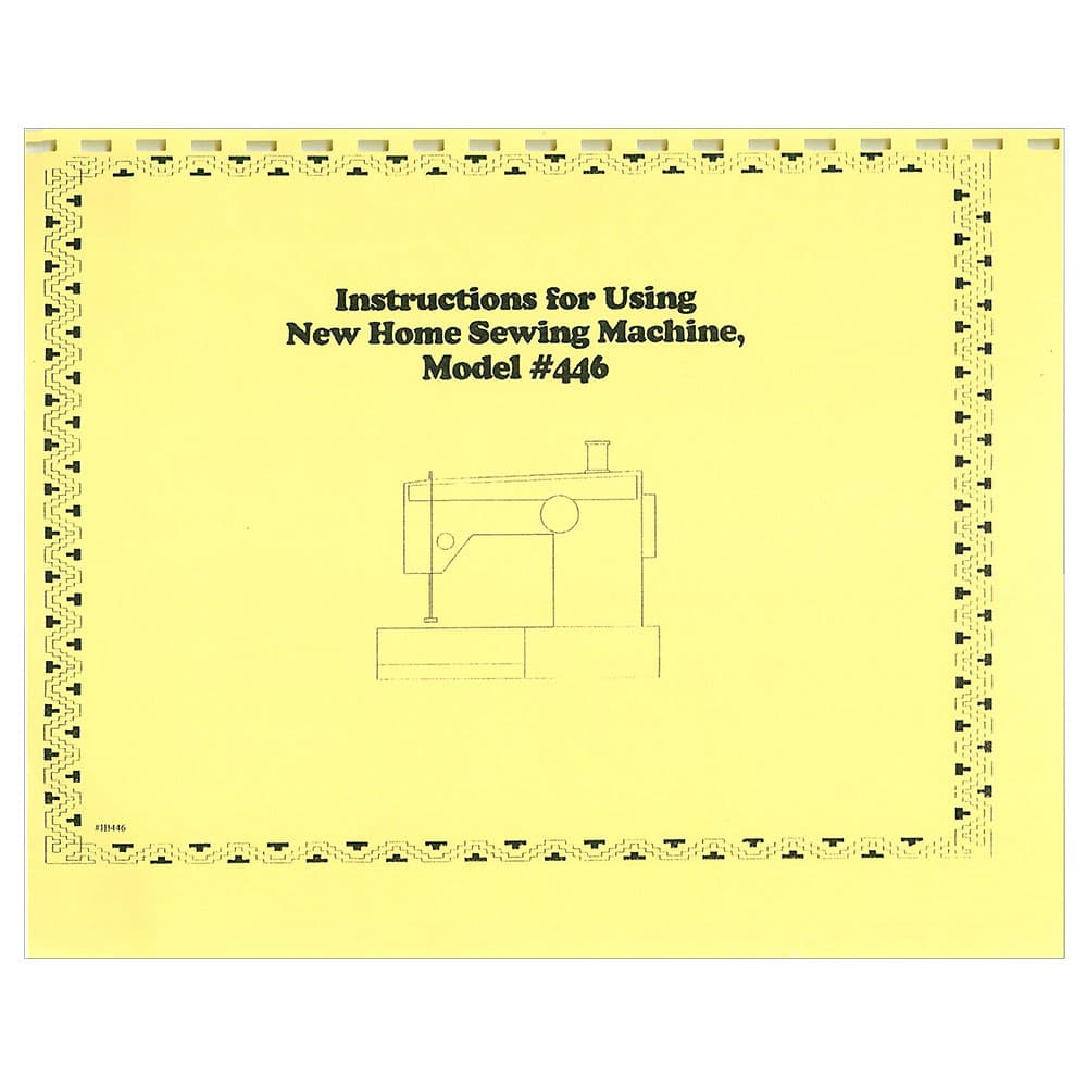 Janome and Newhome 446 Instruction Manual image # 120446