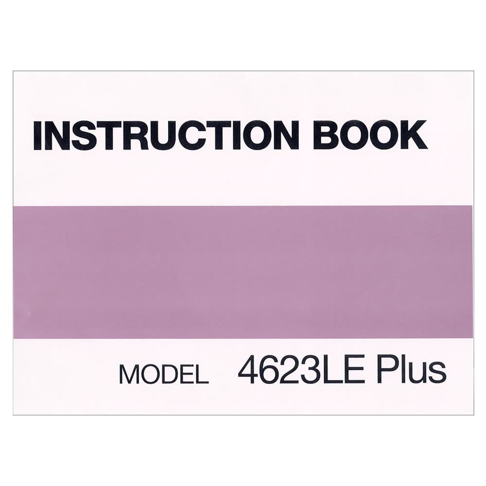 Janome (Newhome) 4623LE Plus Instruction Manual image # 120449