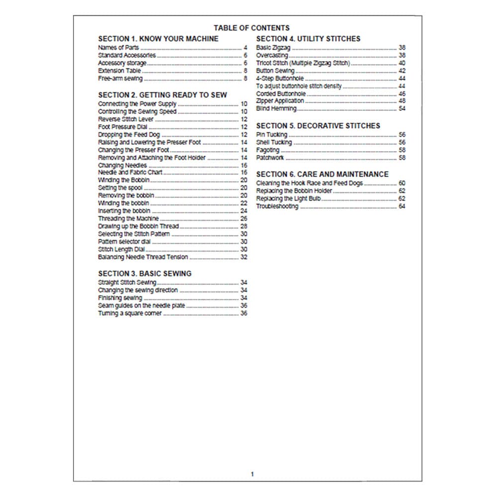 Janome 509 Instruction Manual image # 120144