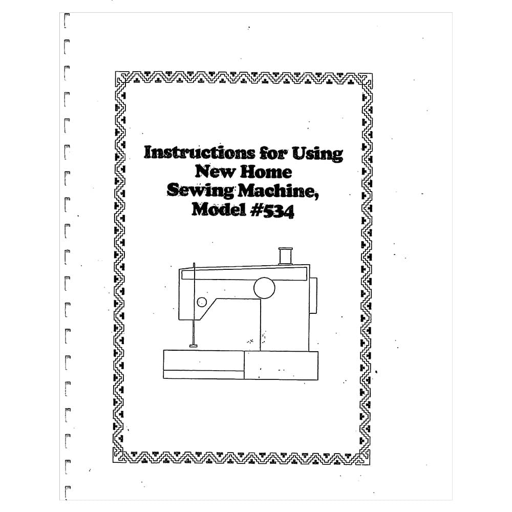 Janome (Newhome) 534 Instruction Manual image # 120457