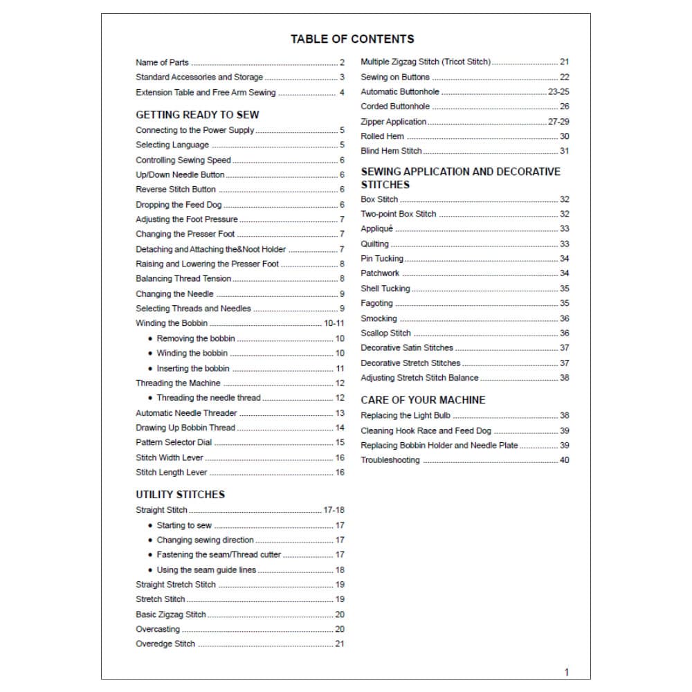 Janome 6125QC Instruction Manual image # 117133