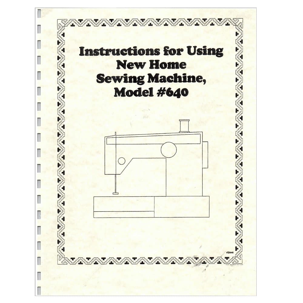 Janome and Newhome 640 Instruction Manual image # 120478