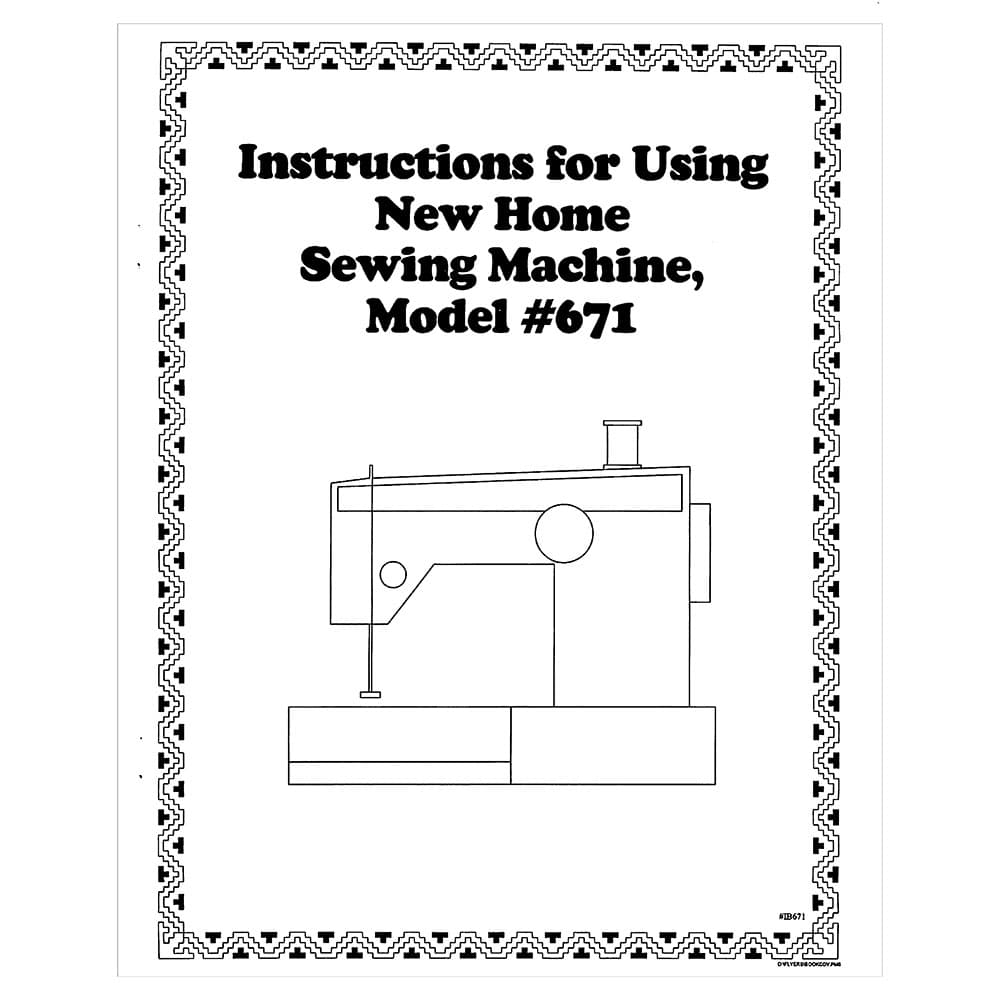 Janome 671 Instruction Manual image # 120479