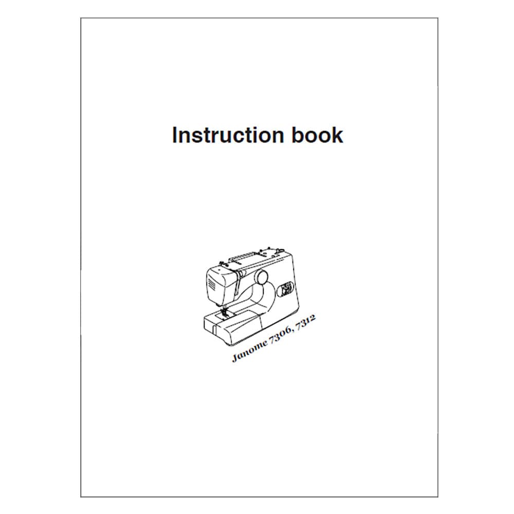 Janome 7306 Instruction Manual image # 120530