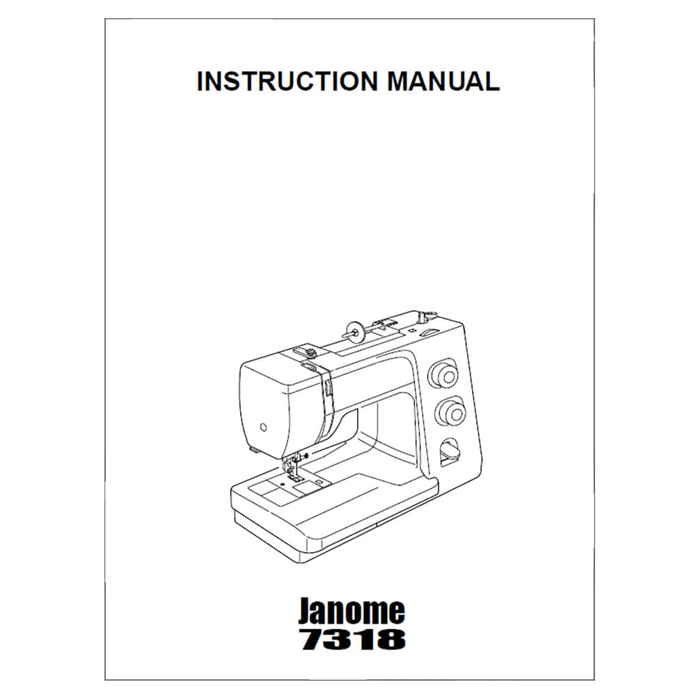 Janome 7318 Instruction Manual image # 120531
