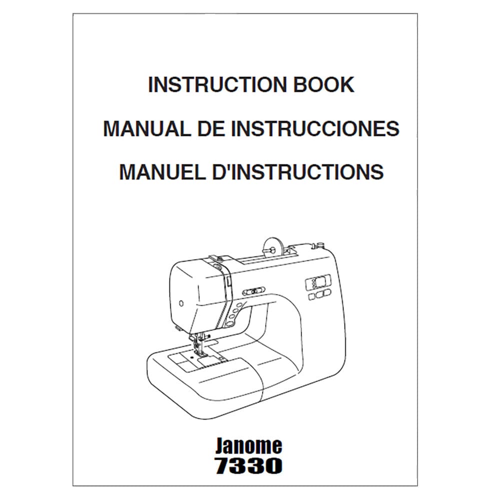 Janome 7330 Instruction Manual image # 120533